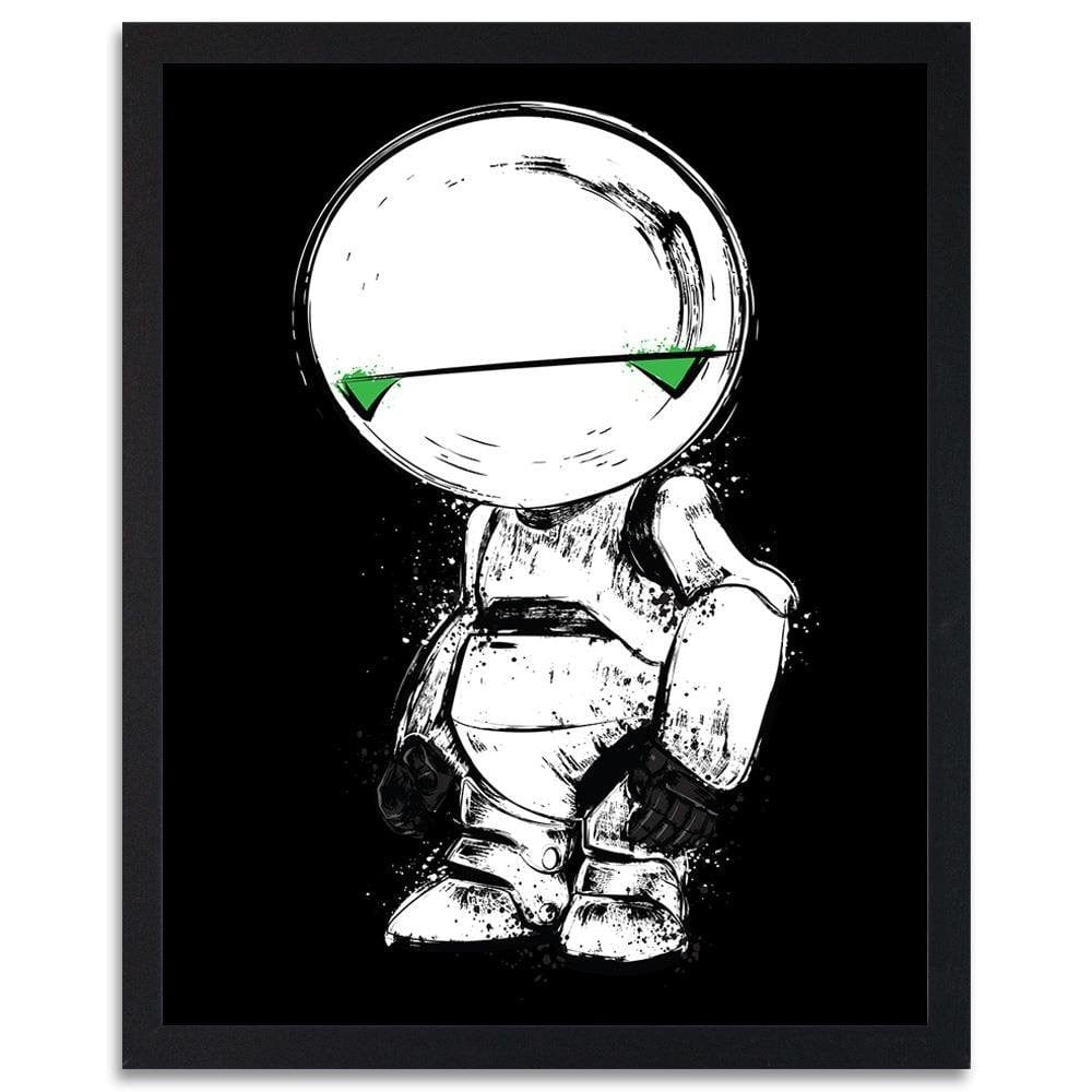 Glezna melnā rāmī - Pessimist Android  Home Trends
