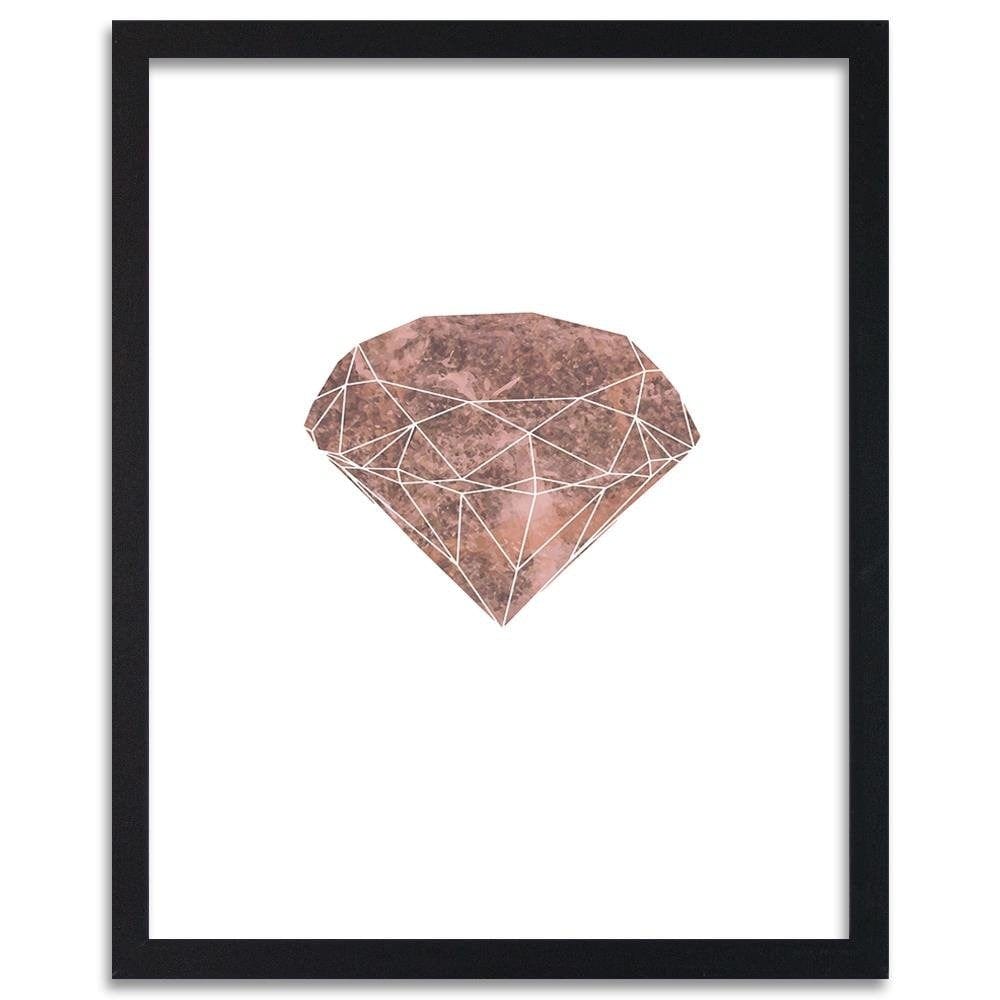 Glezna melnā rāmī - Pink Diamond  Home Trends