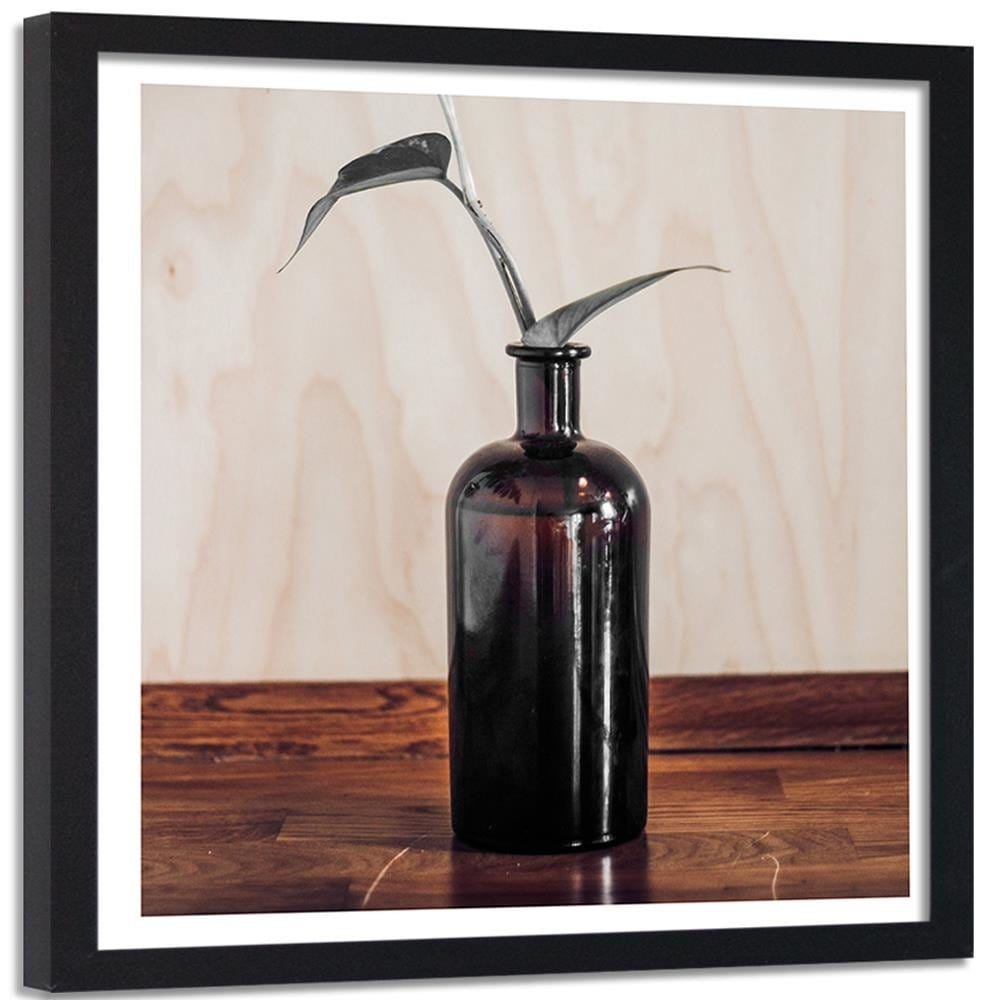 Glezna melnā rāmī - Plant In A Bottle  Home Trends