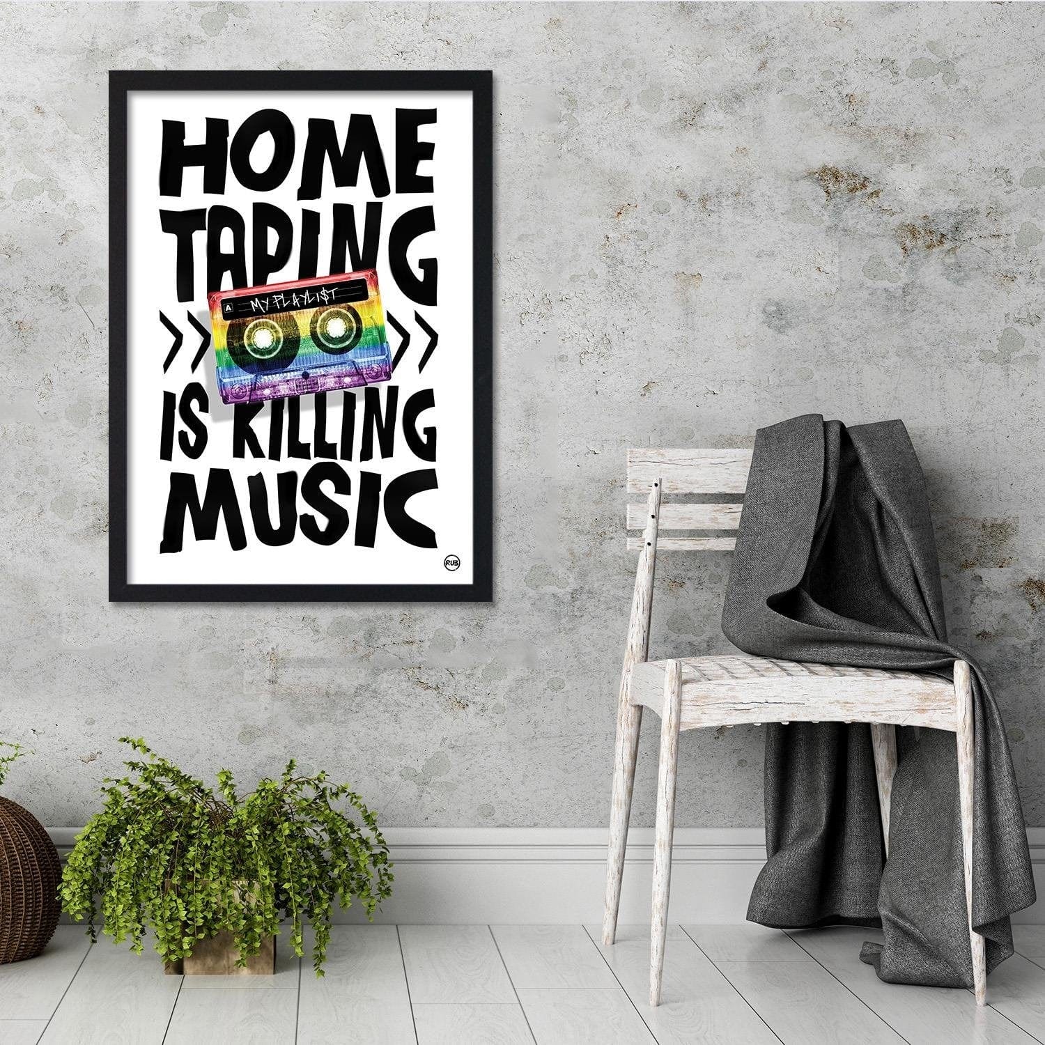 Glezna melnā rāmī - Pop Art  Home Trends