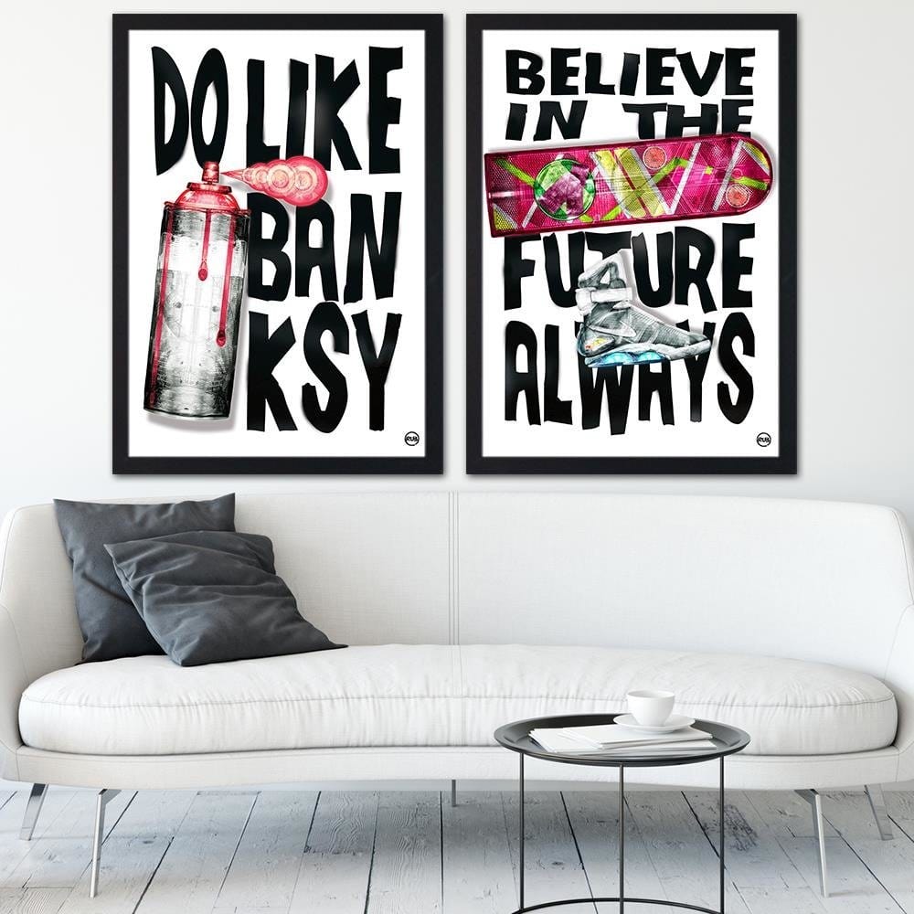 Glezna melnā rāmī - Pop Culture Image Black And White  Home Trends