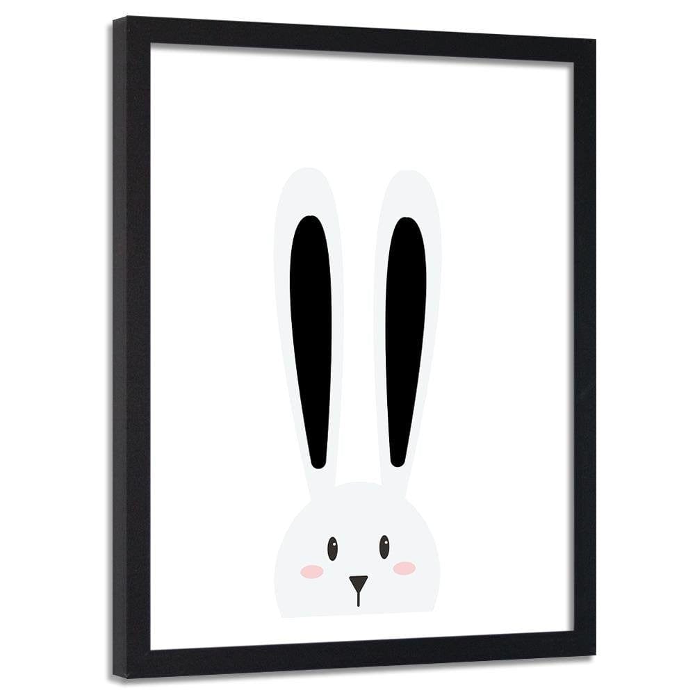 Glezna melnā rāmī - Rabbit Ears  Home Trends