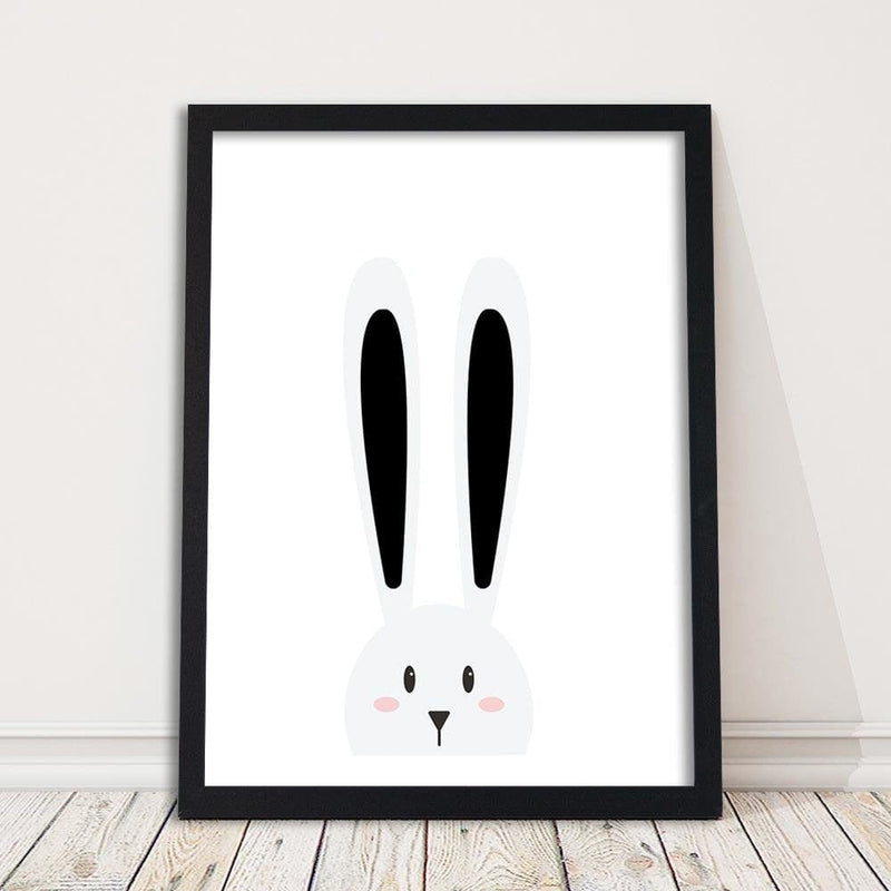 Glezna melnā rāmī - Rabbit Ears  Home Trends