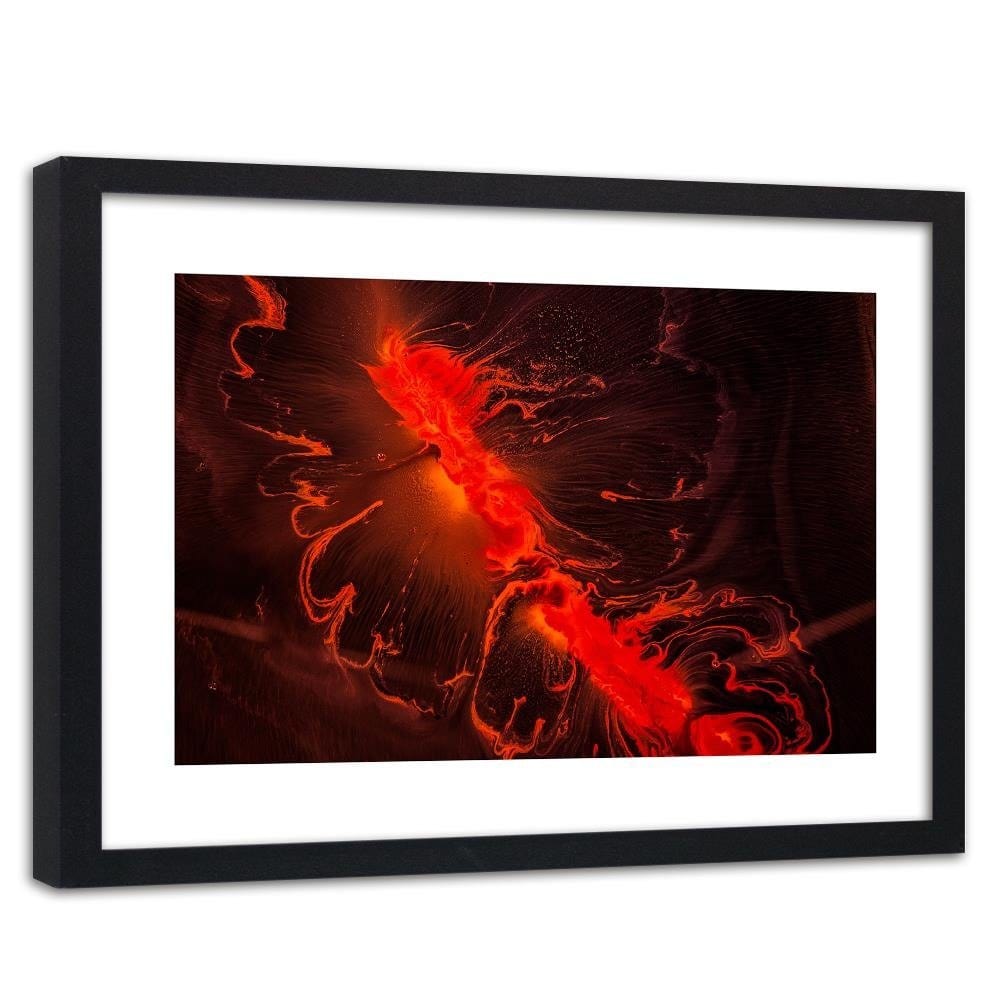 Glezna melnā rāmī - Red Abstract  Home Trends