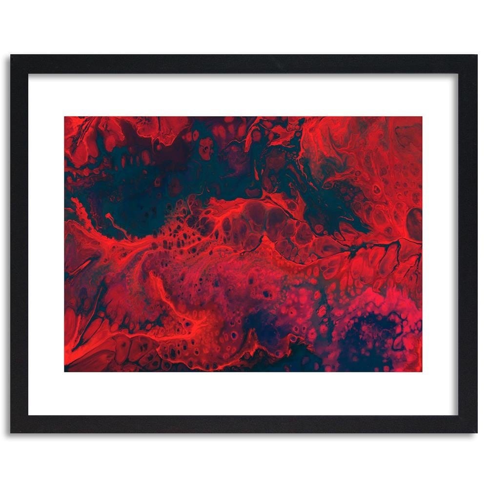 Glezna melnā rāmī - Red Abstraction  Home Trends