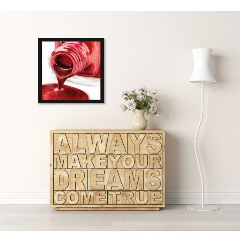Glezna melnā rāmī - Red lacquer  Home Trends