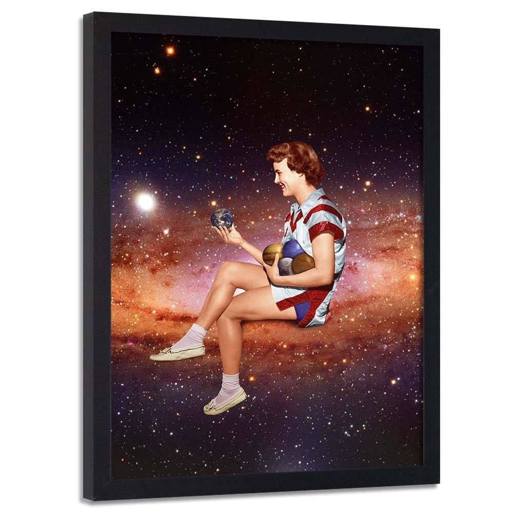 Glezna melnā rāmī - Space Game  Home Trends