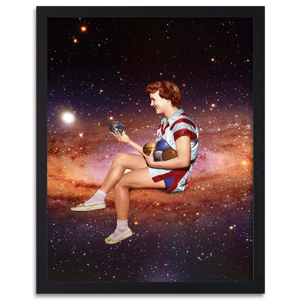 Glezna melnā rāmī - Space Game  Home Trends