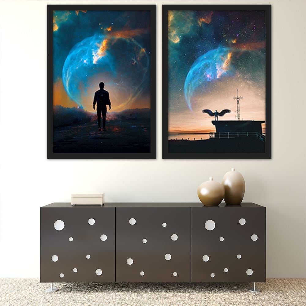 Glezna melnā rāmī - Space Phenomenon  Home Trends