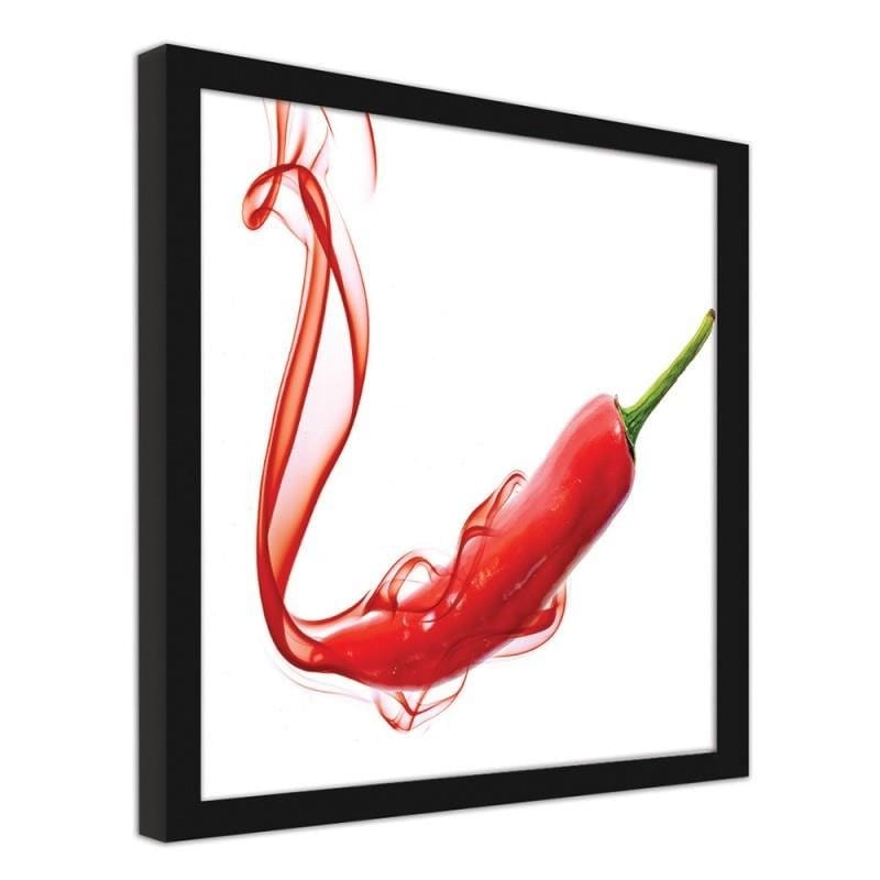 Glezna melnā rāmī - Spices chili pepper spices  Home Trends