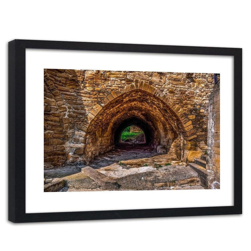 Glezna melnā rāmī - Stone Tunnel  Home Trends