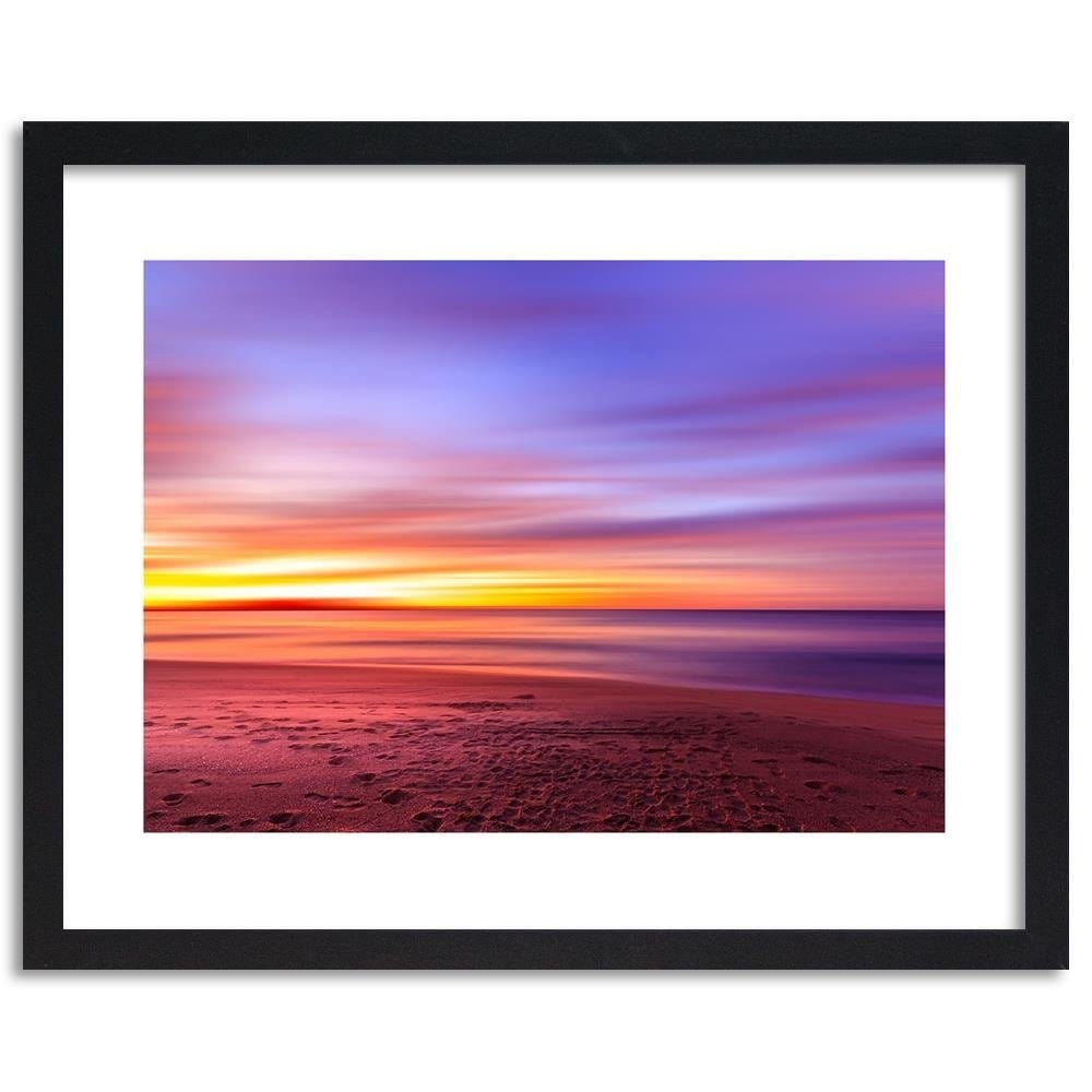 Glezna melnā rāmī - Sunset By The Sea  Home Trends