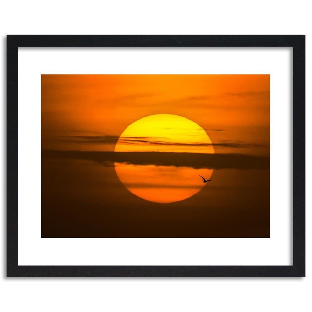 Glezna melnā rāmī - Sunset  Home Trends