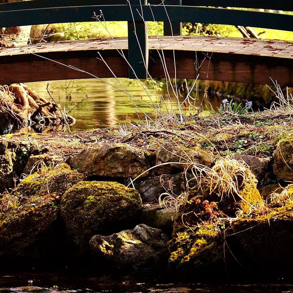 Glezna melnā rāmī - The Bridge Over The River  Home Trends