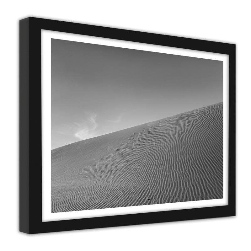 Glezna melnā rāmī - The desert dune  Home Trends