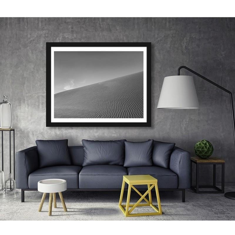 Glezna melnā rāmī - The desert dune  Home Trends