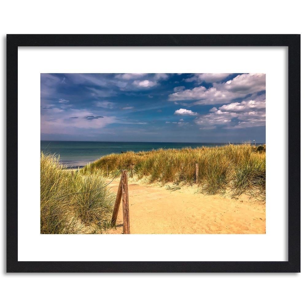 Glezna melnā rāmī - The Road Through The Dunes  Home Trends
