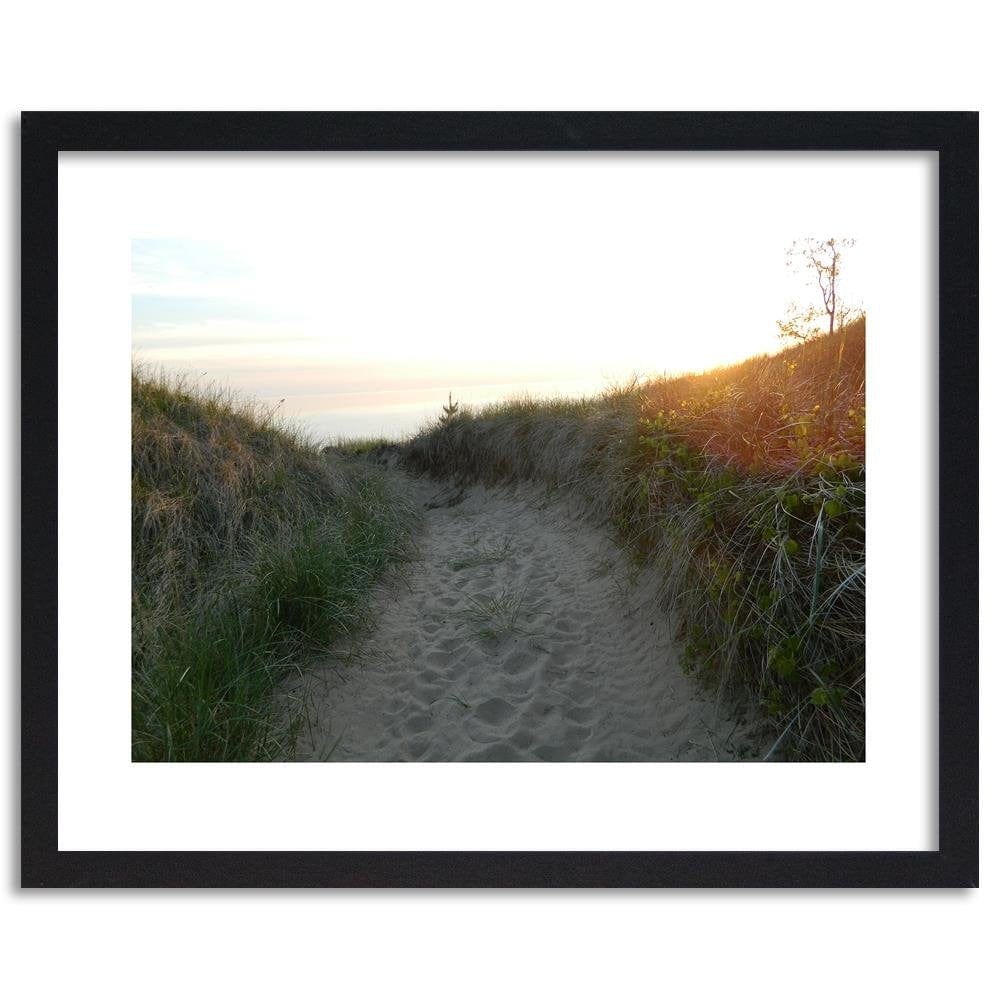 Glezna melnā rāmī - The Road To The Beach  Home Trends