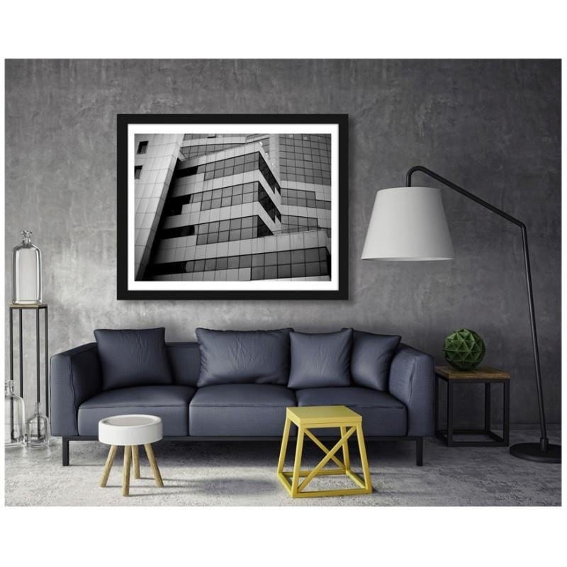 Glezna melnā rāmī - The windows of the skyscraper  Home Trends