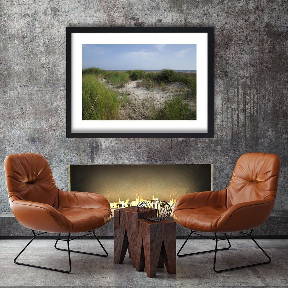 Glezna melnā rāmī - View Of The Dunes  Home Trends