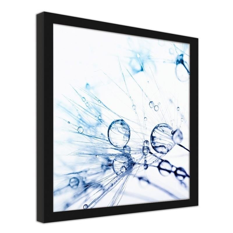 Glezna melnā rāmī - Water droplets on the blower 2  Home Trends