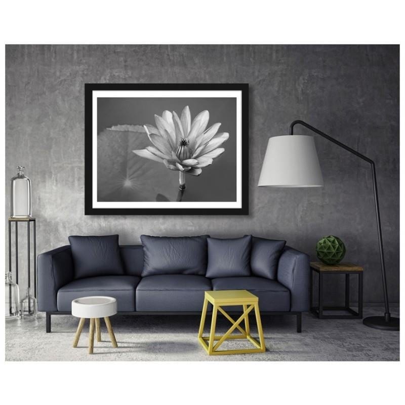 Glezna melnā rāmī - Water lily  Home Trends