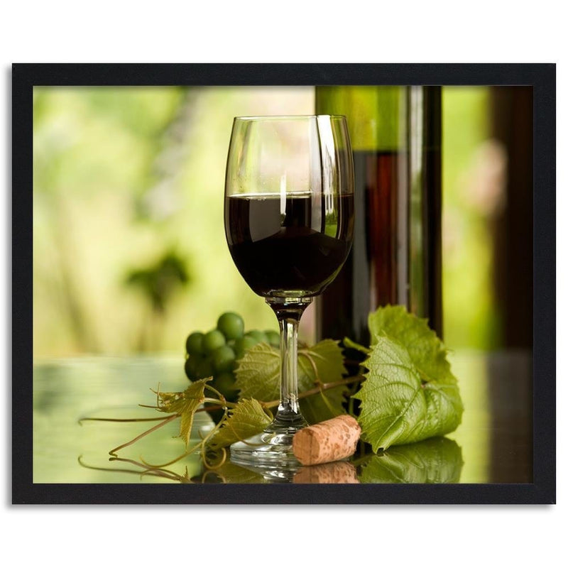 Glezna melnā rāmī - Wine And Herbs  Home Trends