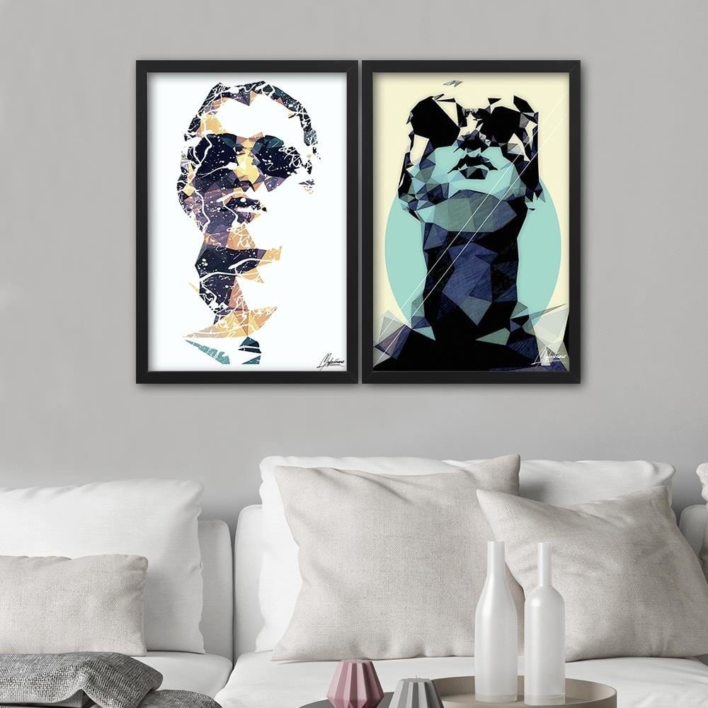 Glezna melnā rāmī - Woman In Glasses 1  Home Trends