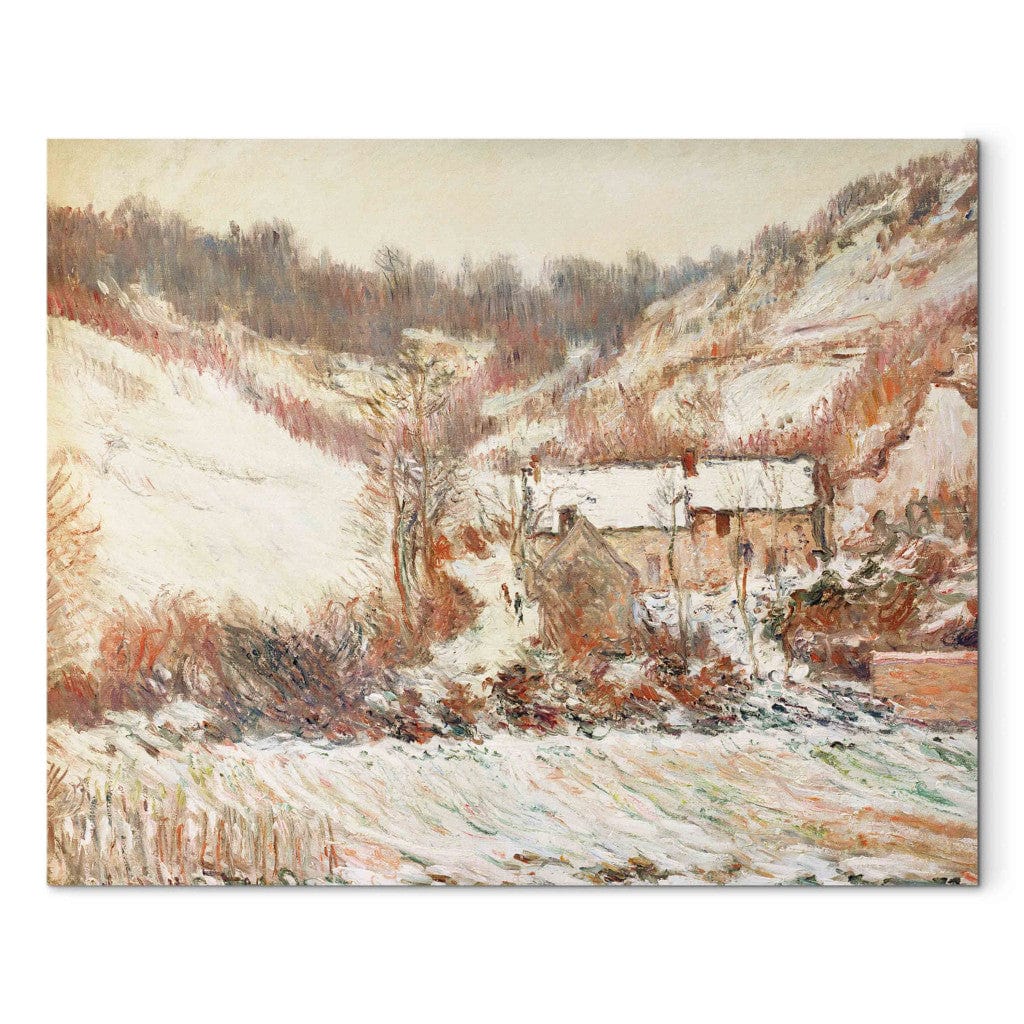 Gleznas reprodukcija - Claude Monet - Effet du neige a Falaise (Snowy atmosphere near Falaise) G-ART