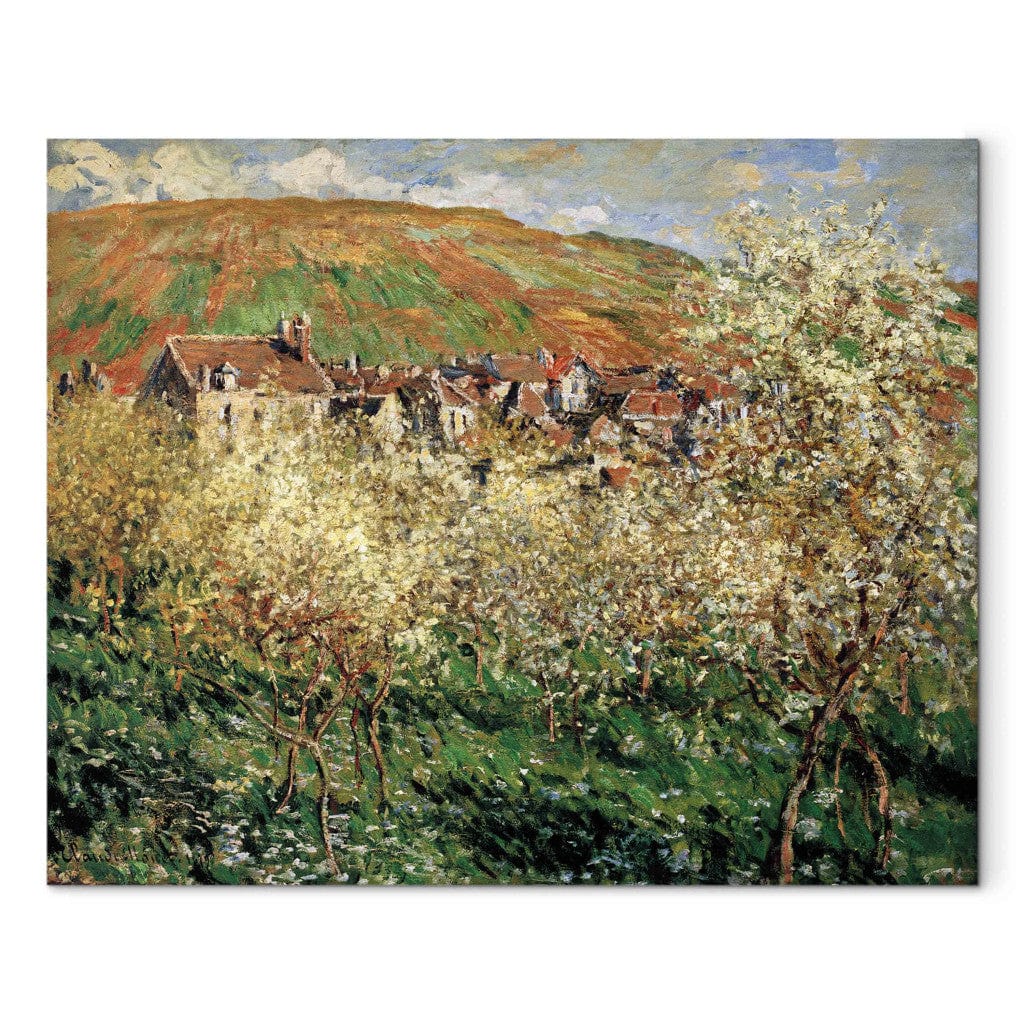 Gleznas reprodukcija - Claude Monet - Les Pruniers en fleurs a  Vetheuil (Blossoming plum trees in Vetheuil) G-ART