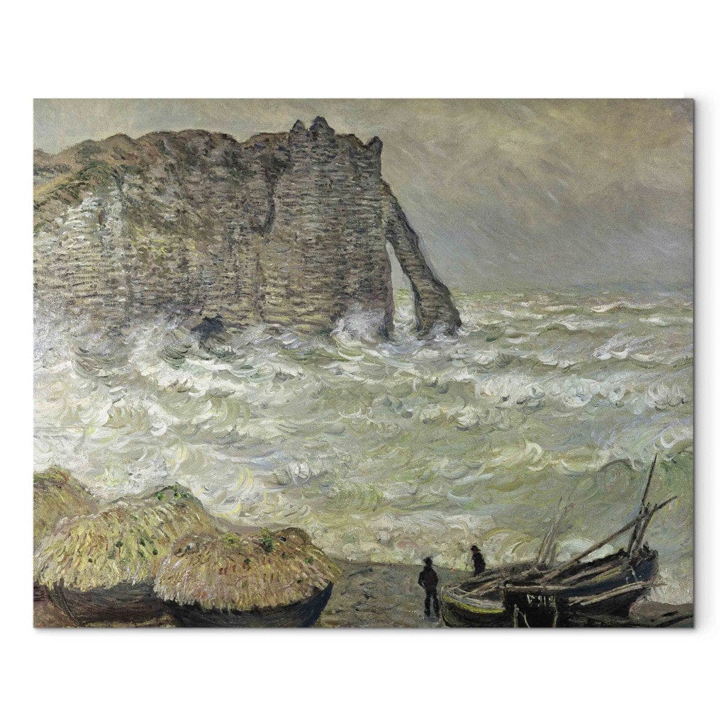 Gleznas reprodukcija - Claude Monet - Rough Sea at Etretat (2. versija) G-ART