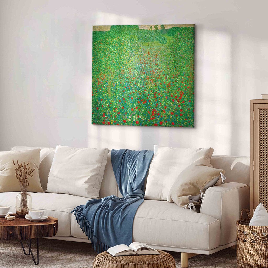 Gleznas reprodukcija - Gustav Klimt - Poppy Field G-ART