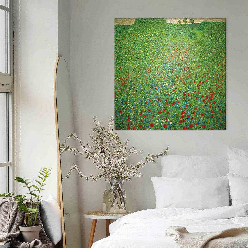 Gleznas reprodukcija - Gustav Klimt - Poppy Field G-ART