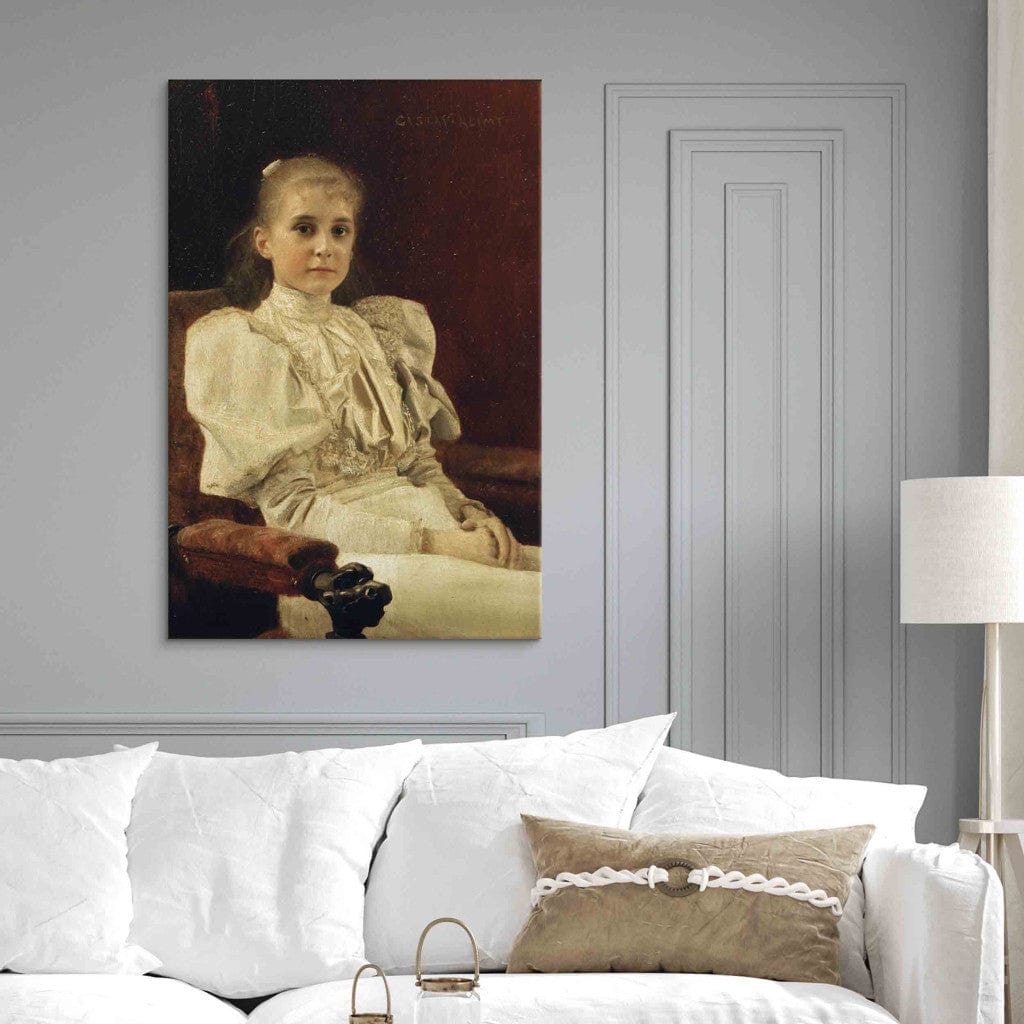 Gleznas reprodukcija - Gustav Klimt - Sitzendes junges Mädchen G-ART
