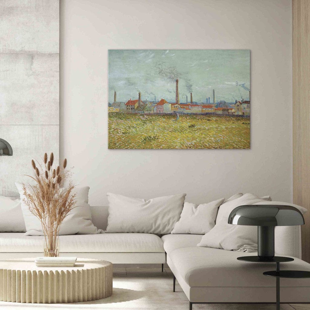 Gleznas reprodukcija - Vincent van Gogh - Factories at Asnieres, seen from the Quai de Clichy G-ART