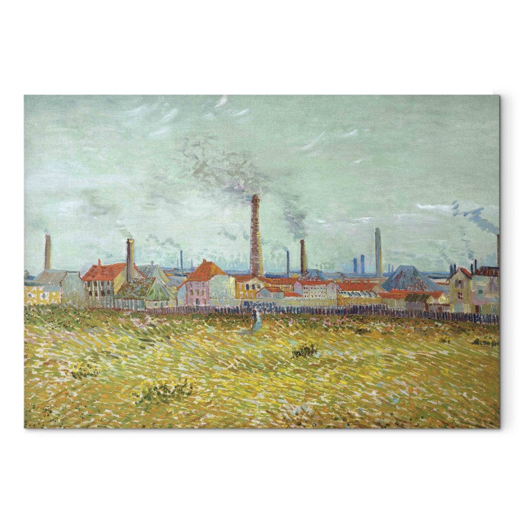Gleznas reprodukcija - Vincent van Gogh - Factories at Asnieres, seen from the Quai de Clichy G-ART