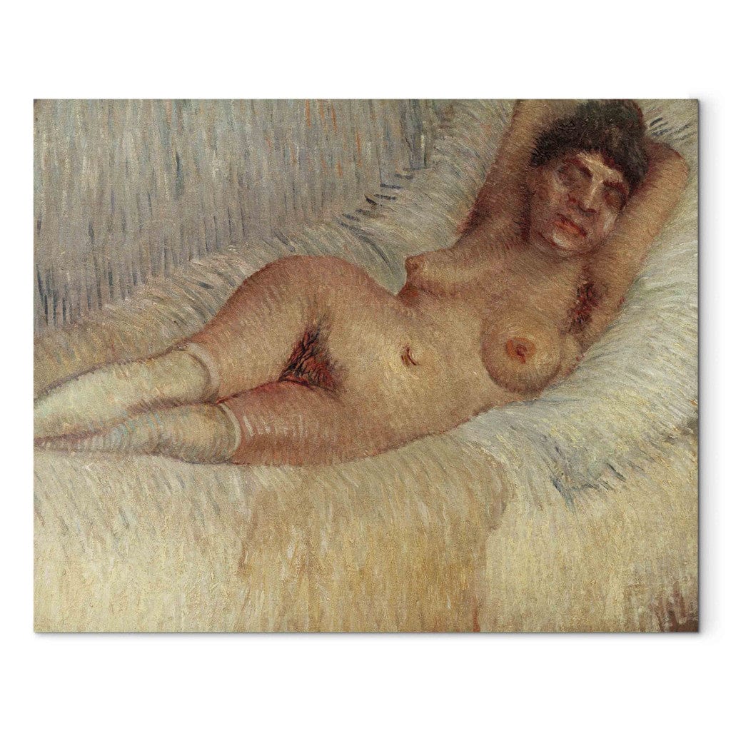 Gleznas reprodukcija - Vincent van Gogh - Female nude on a bed G-ART