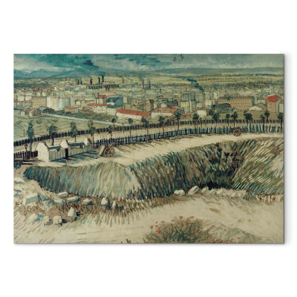 Gleznas reprodukcija - Vincent van Gogh - Industrial landscape -on the outskirts of Paris near Montmartre G-ART