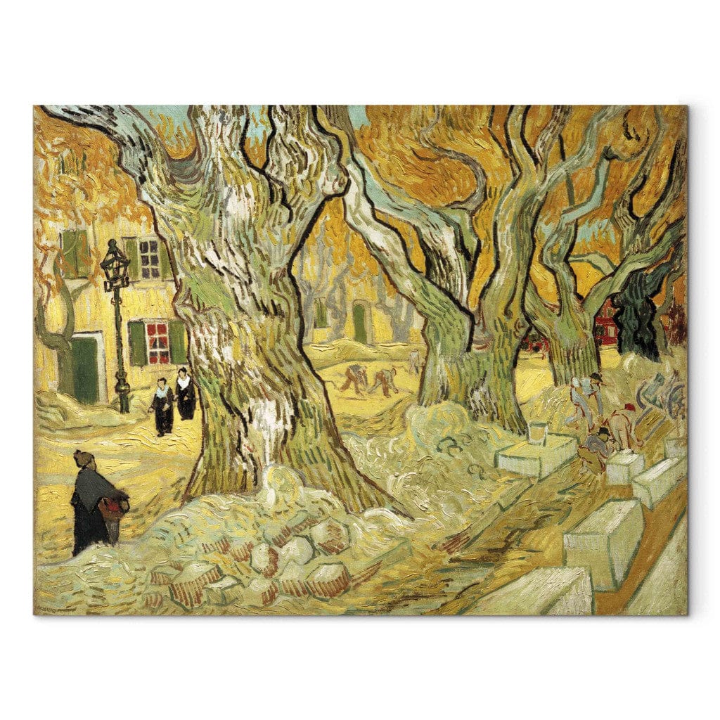 Gleznas reprodukcija - Vincent van Gogh - Roadworks at Saint -Remy G-ART