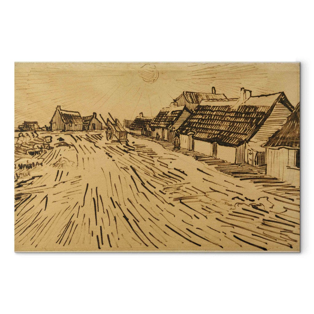 Gleznas reprodukcija - Vincent van Gogh - Row of Cottages in Les Saintes -Mariesdela -Mer G-ART