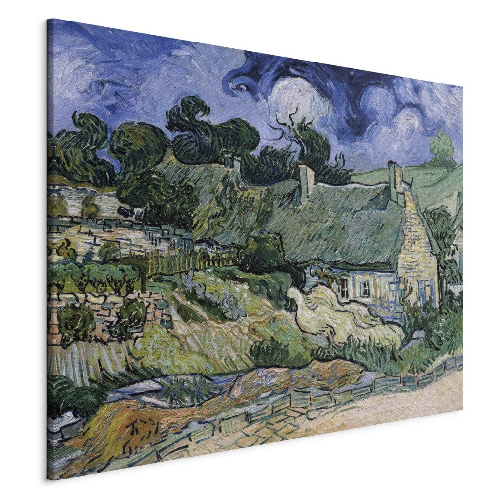 Gleznas reprodukcija - Vincent van Gogh - Thatched houses G-ART
