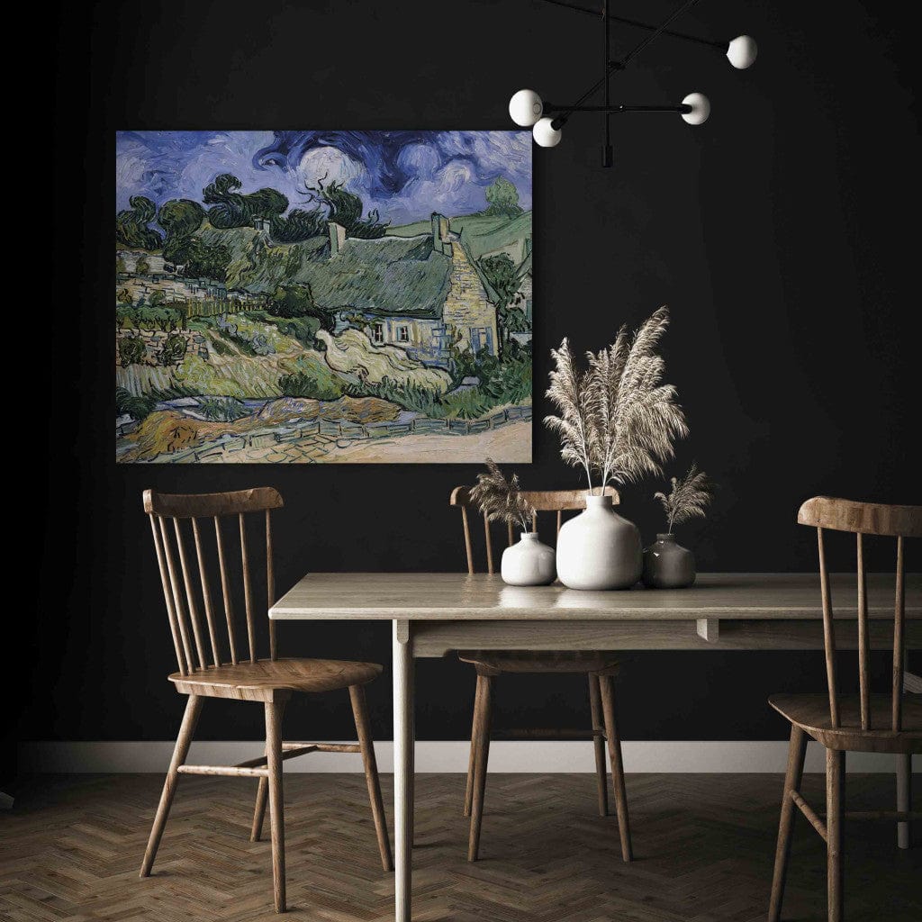 Gleznas reprodukcija - Vincent van Gogh - Thatched houses G-ART