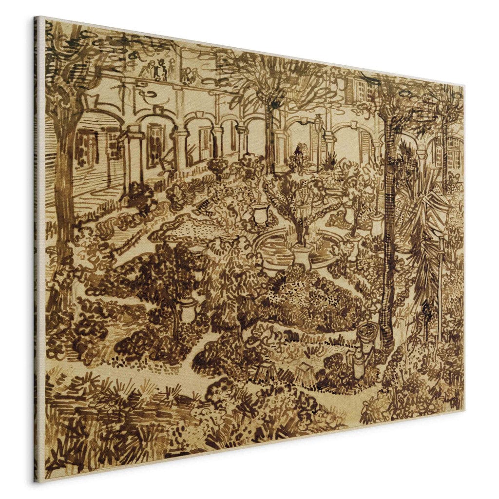Gleznas reprodukcija - Vincent van Gogh - The Courtyard of the Hospital G-ART