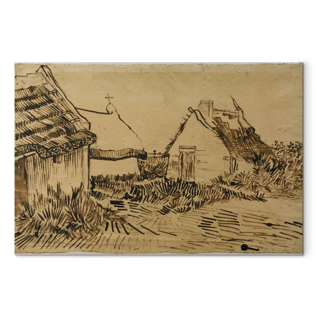 Gleznas reprodukcija - Vincent van Gogh - Three Cottages in Les Saintes -Mariesde la -Mer G-ART