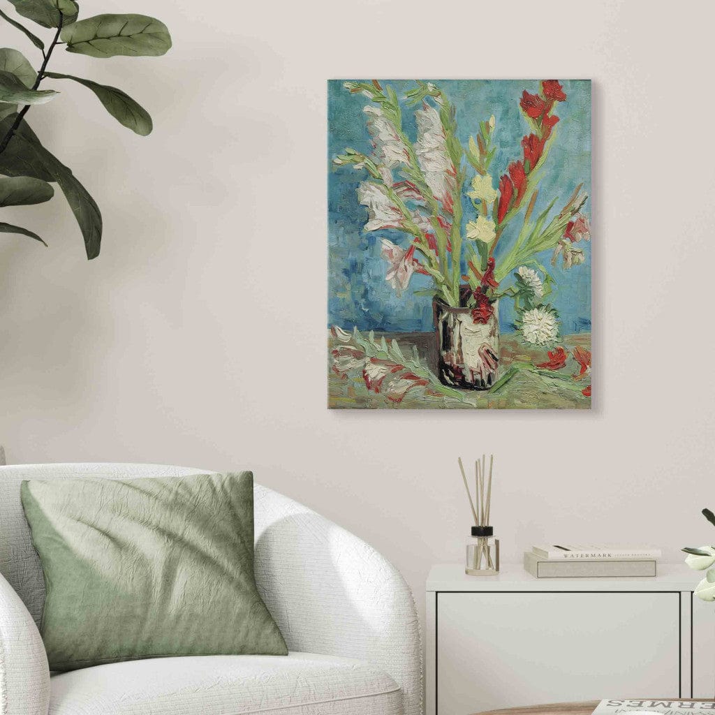 Gleznas reprodukcija - Vincent van Gogh - Vase with gladioli G-ART