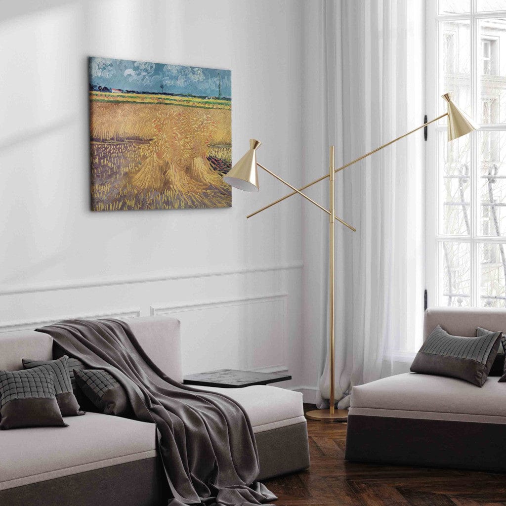 Gleznas reprodukcija - Vincent van Gogh - Wheatfield with Sheaves G-ART