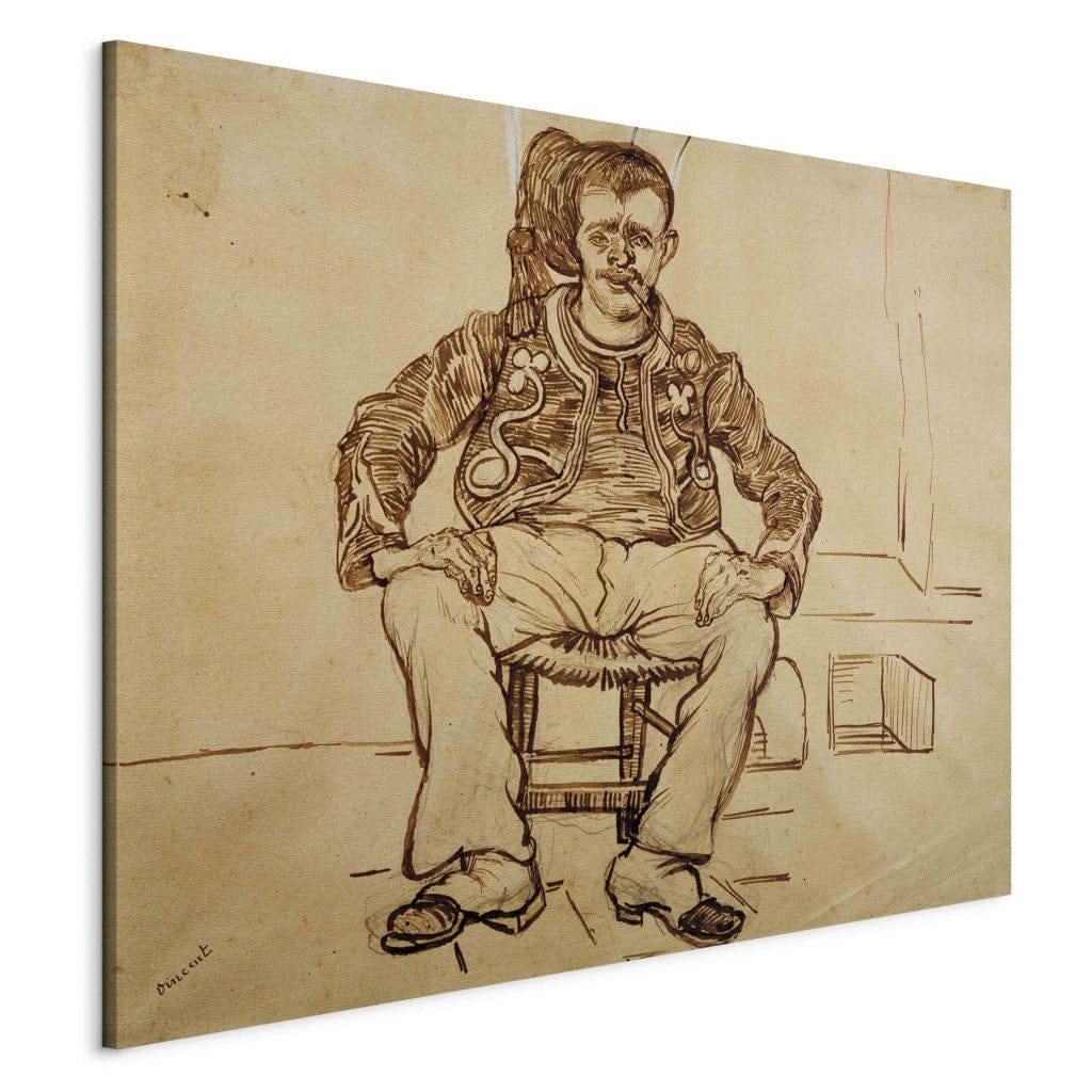 Gleznas reprodukcija - Vincent van Gogh - Zouave, Sitting G-ART