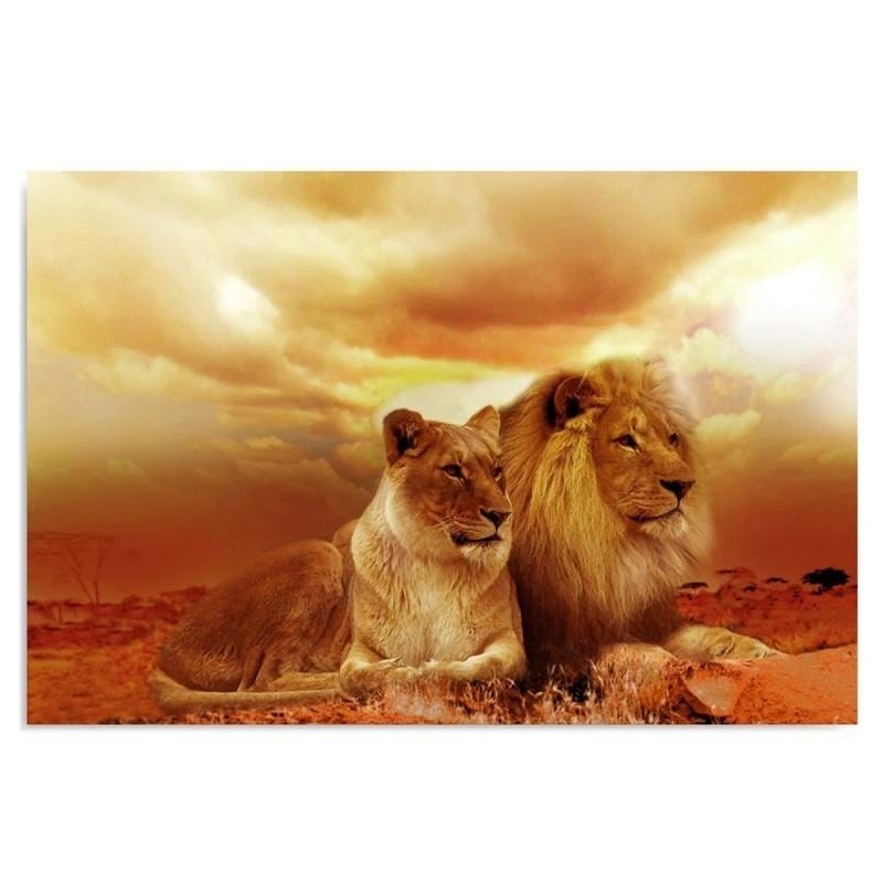Kanva - A Pair Of Lions  Home Trends DECO