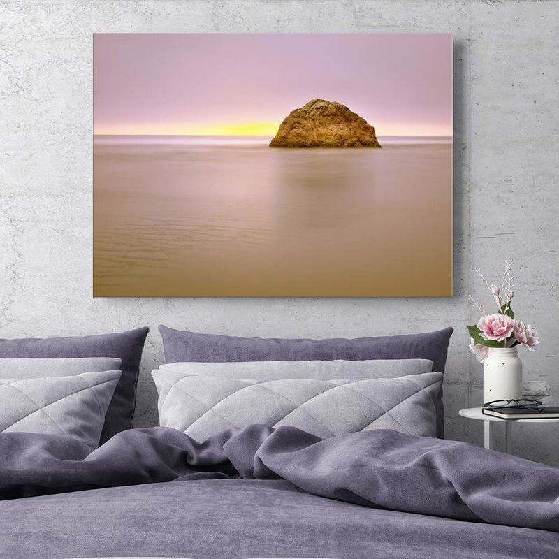 Kanva - A Rock In The Sea At Dusk  Home Trends DECO