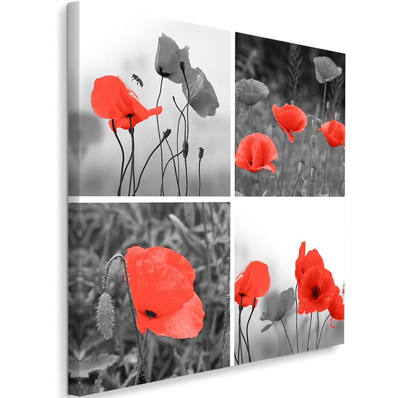 Kanva - A Set Of Red Poppies  Home Trends DECO